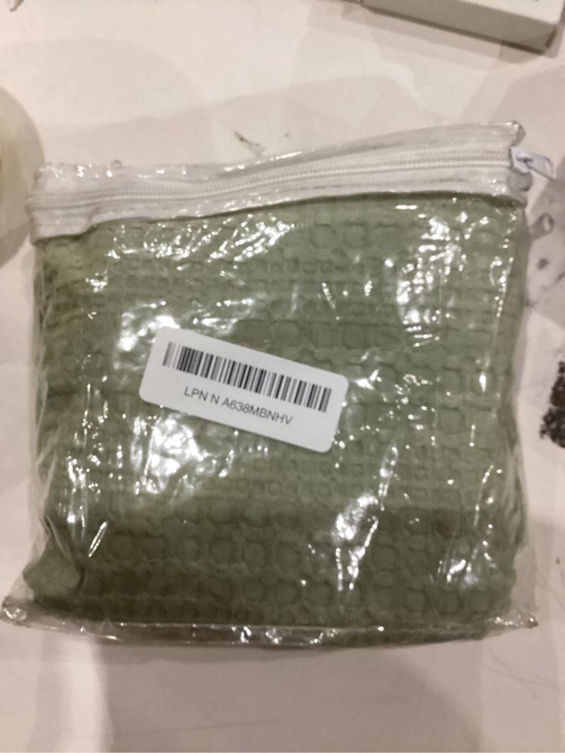 Condition photo showing Good Condition for 24x24 Pillow Covers Set of 2 100% Cotton Pillow Shams with Classic Solid Color Square for Luxury Bedding Accent, Sage Green Sage Green 24" x 24" (Pack of 2)