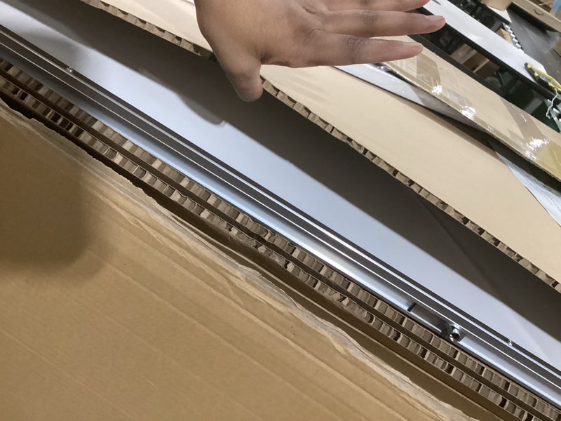 Condition photo showing Good Condition for rolling whiteboard on wheels, 32x48 inches double-sided magnetic dry erase board with stand, height 