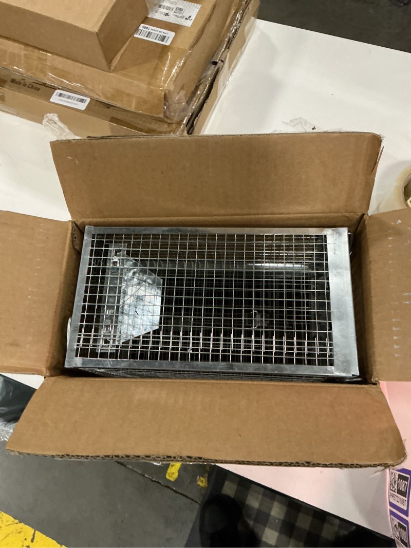 Condition photo showing Good Condition for 2 packs humane rat trap outdoor, wanqueen humane mouse traps indoor for home, small rodent chipmunk trap and other live animal cage catch and release a-2 pack