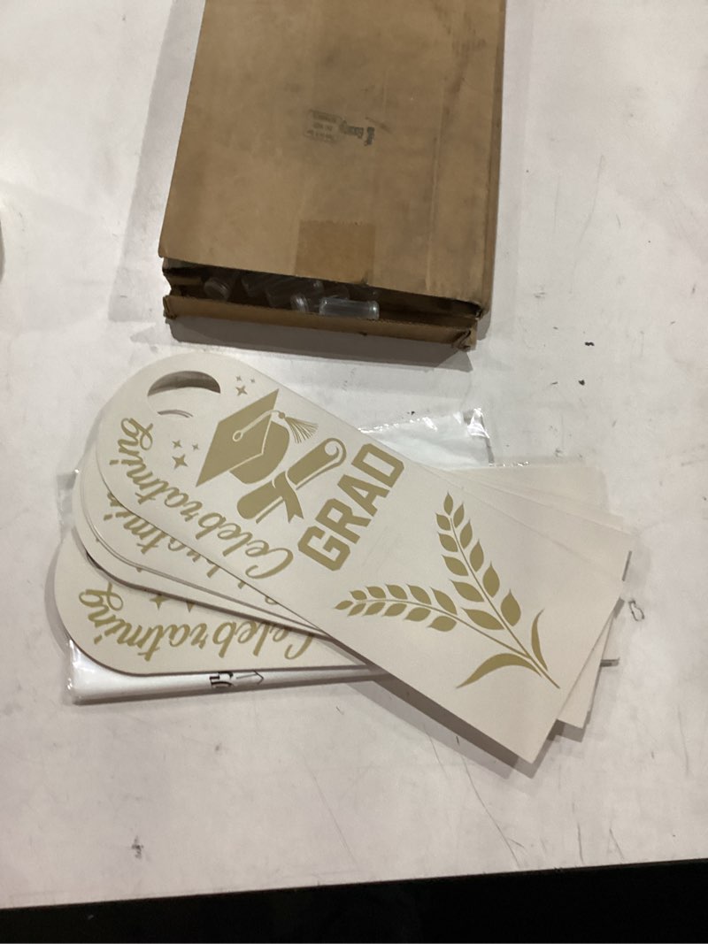 Condition photo showing New/Like New for eaasty 24 set graduation gift themed single sunflower card sleeve grad day packaging flower holder with floral water tubes ribbon floral tissue paper for flower packing 87 graduation