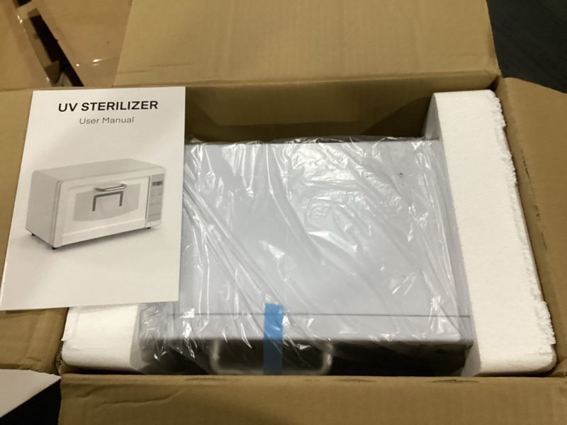Condition photo showing Good Condition for yofuly sterilizer for esthetician, 10l large sterilizer for nail tools, multi-functional nail cleaner box, large capacity cleaning cabinet for home use, barbers, beauty salons, and spas(white)