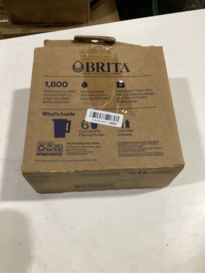 Condition photo showing Good Condition for brita water pitcher, metro elite filter, removes 99% of lead, includes 1 filter, 6-cup capacity, white elite filter white