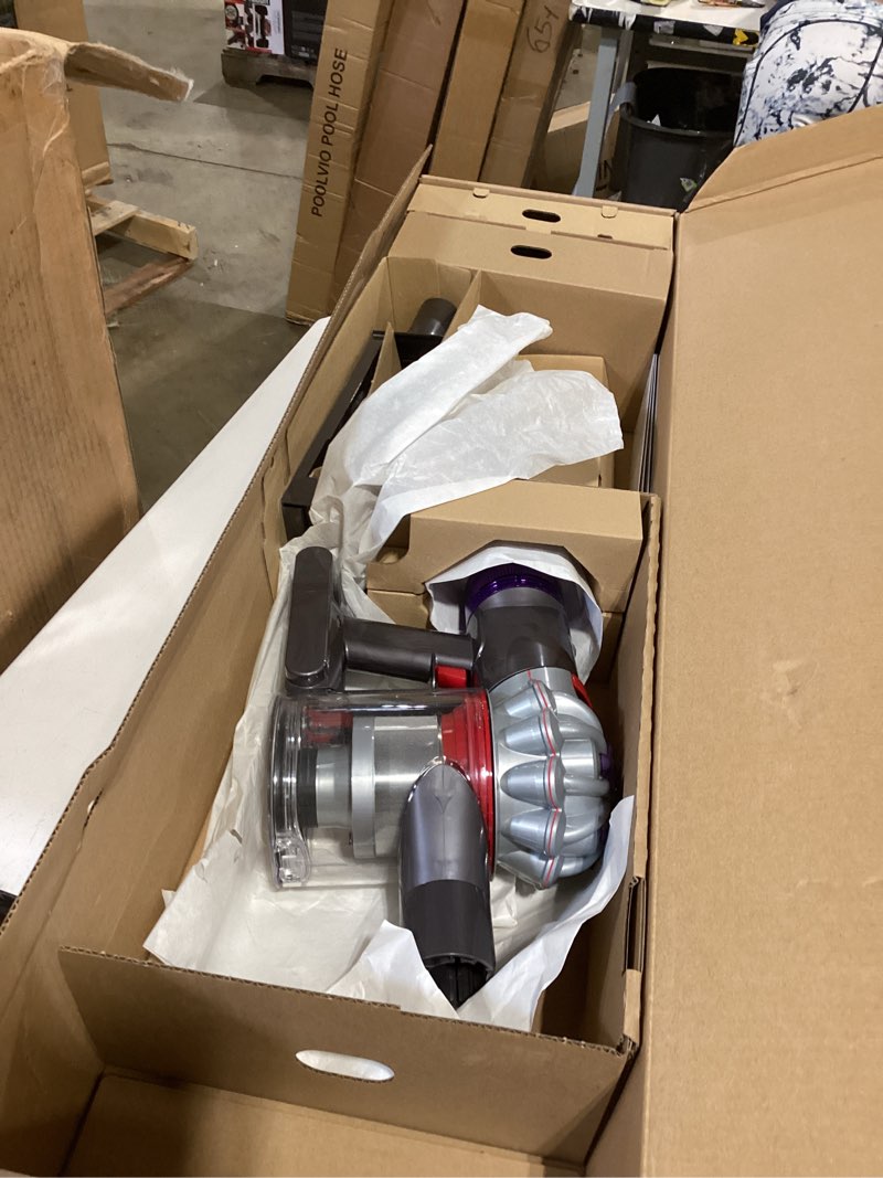 Condition photo showing As Is for dyson v11 origin cordless vacuum, 185aw, 3 power modes, up to 60 minutes,² deep cleans hard floors and carpets, detangles pet hair, converts to handheld