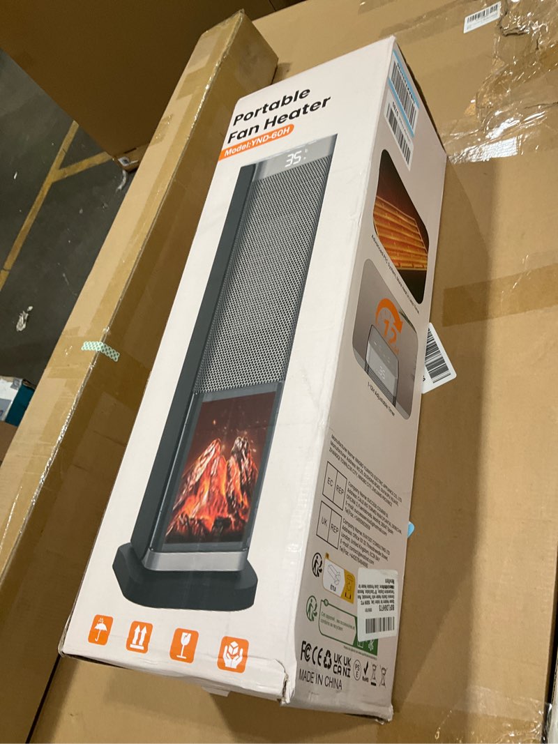 Condition photo showing Good Condition for Space Heaters for Indoor Use, 1500W PTC Ceramic Electric Heater with Thermostat, Room Temperature Display, 70° Oscillation, Remote Control, 12H Timer, Quiet Portable Heater for Office Bedroom