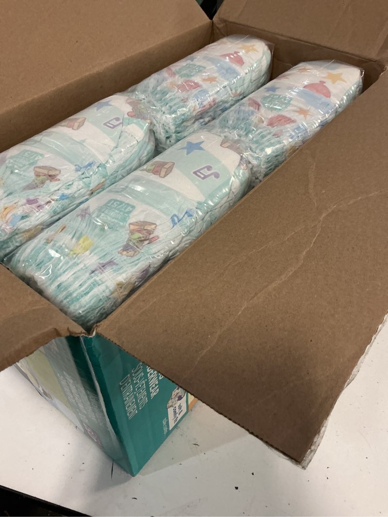 Condition photo showing New/Like New for (size 4t-5t )pampers easy ups bluey training underwear - - 100ct