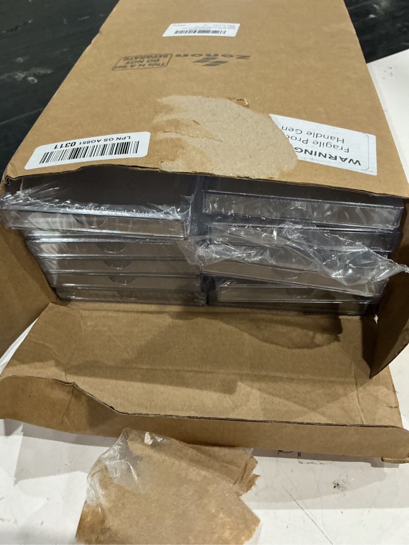 Condition photo showing Good Condition for zonon 60 pieces clear deck case, card organizer compatible with mtg tcg plastic playing card case ba