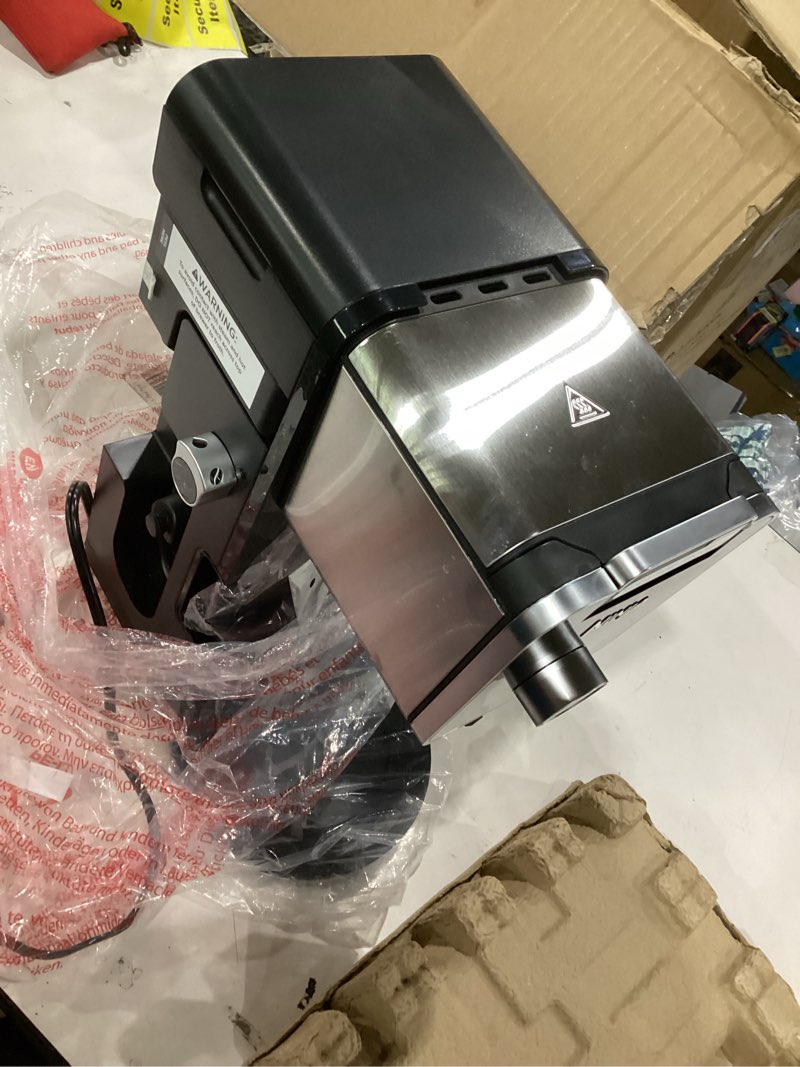 Condition photo showing As Is for missing tank!!! ninja hot and iced coffee maker, single serve coffee maker and drip coffee machine, dualbrew pro specialty 12-cup with k-cup combo, includes permanent filter, cfp307 frother + permanent filter