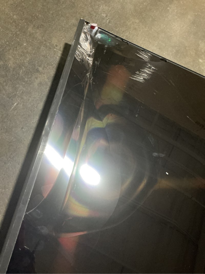 Condition photo showing As Is for screen damaged samsung 65-inch class crystal uhd u8000f 4k smart tv (2025 model) endless free content, crystal processor 4k, metalstream design, knox security, alexa built-in 65-inch tv only