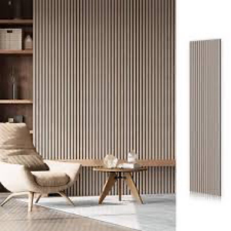 8Pcs 6.3" x 96" WPC Slat Wall Paneling, 3D Wainscoting Wall Panel for Interior Decoration,33.59sqft