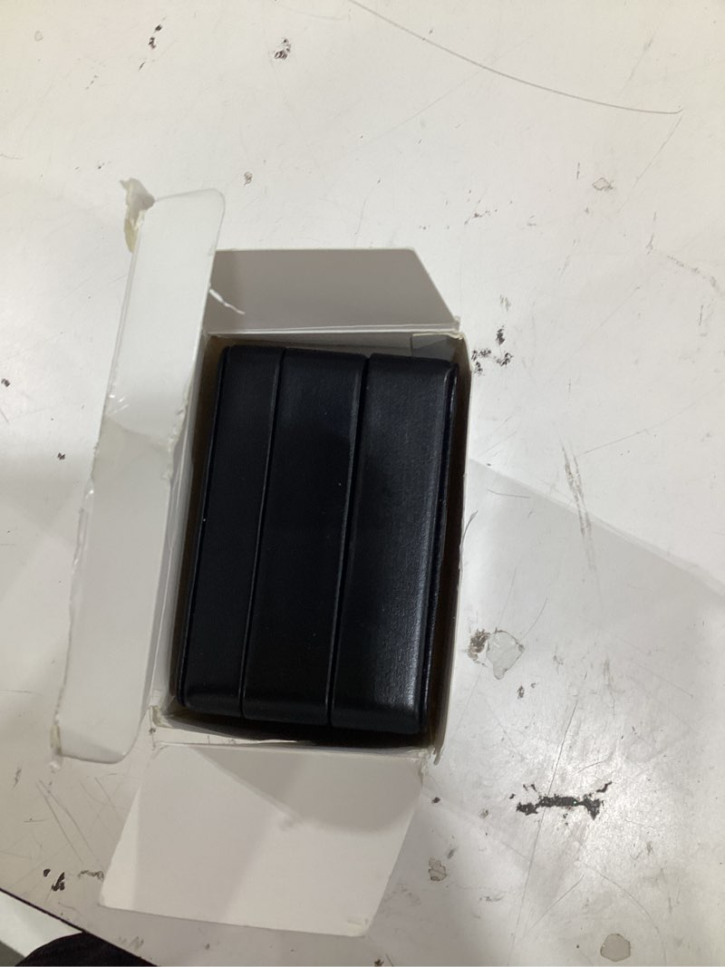 Condition photo showing Good Condition for modengkongjian jewelry organizer box, 2-layer large jewelry storage case, portable travel jewelrys display holder for earrings, necklaces, bracelets (black, pu leather) 2 layer-black-pu leather