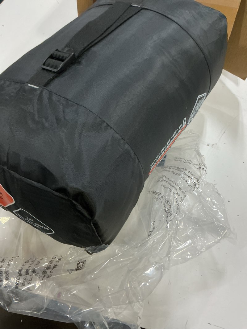 Condition photo showing Good Condition for zooobelives 10 degree down sleeping bag for adults, 4-season cold-weather mummy bag, roomy fit, 550+ fill power warmth, lightweight & compressible for car camping, backpacking & hunting - alplived1500 gray r side zipper