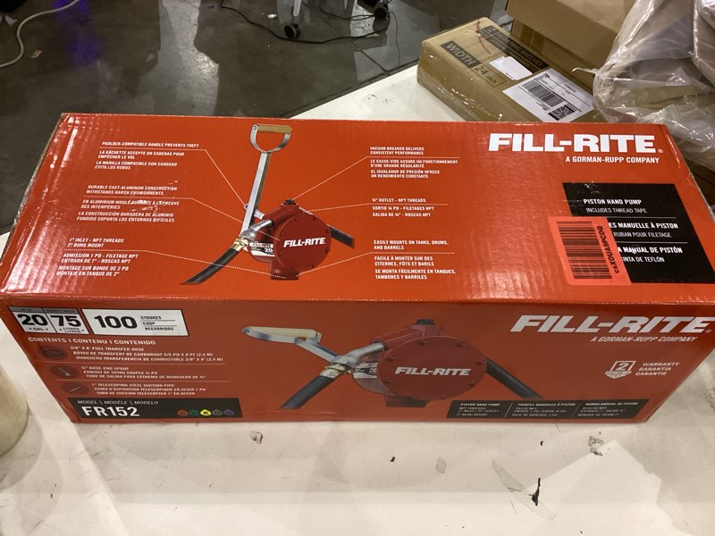 Fill-rite a gorman-rupp company piston hand pump