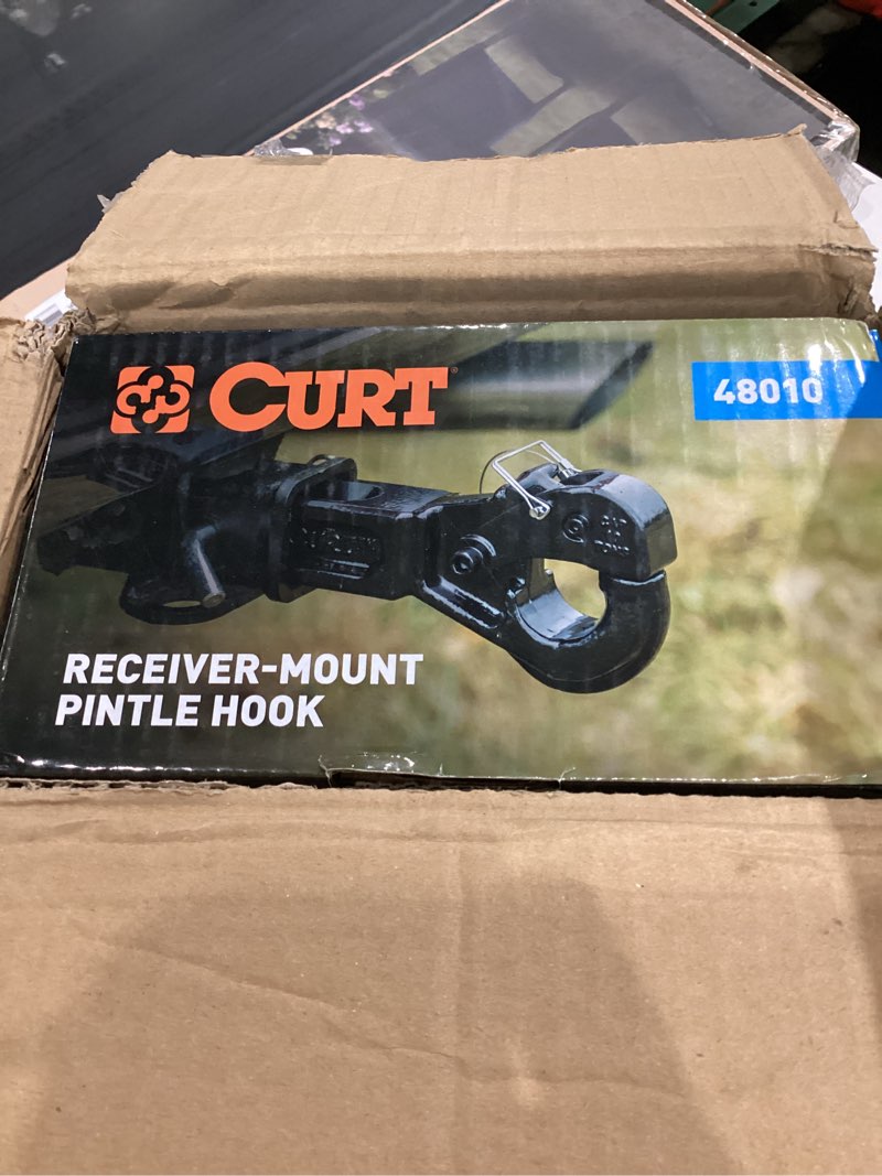 Condition photo showing Good Condition for curt 48010 pintle hook hitch for 2-1/2-inch receiver, 20,000 lbs, fits 2-1/2-in lunette ring