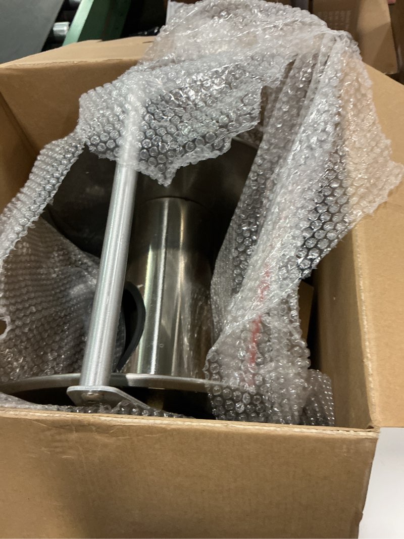 Condition photo showing Good Condition for Stainless Steel Garden Hose Reel, 150 Feet of 1/2 Inch Hoses Capacity, Hose Reels for Outside with 8