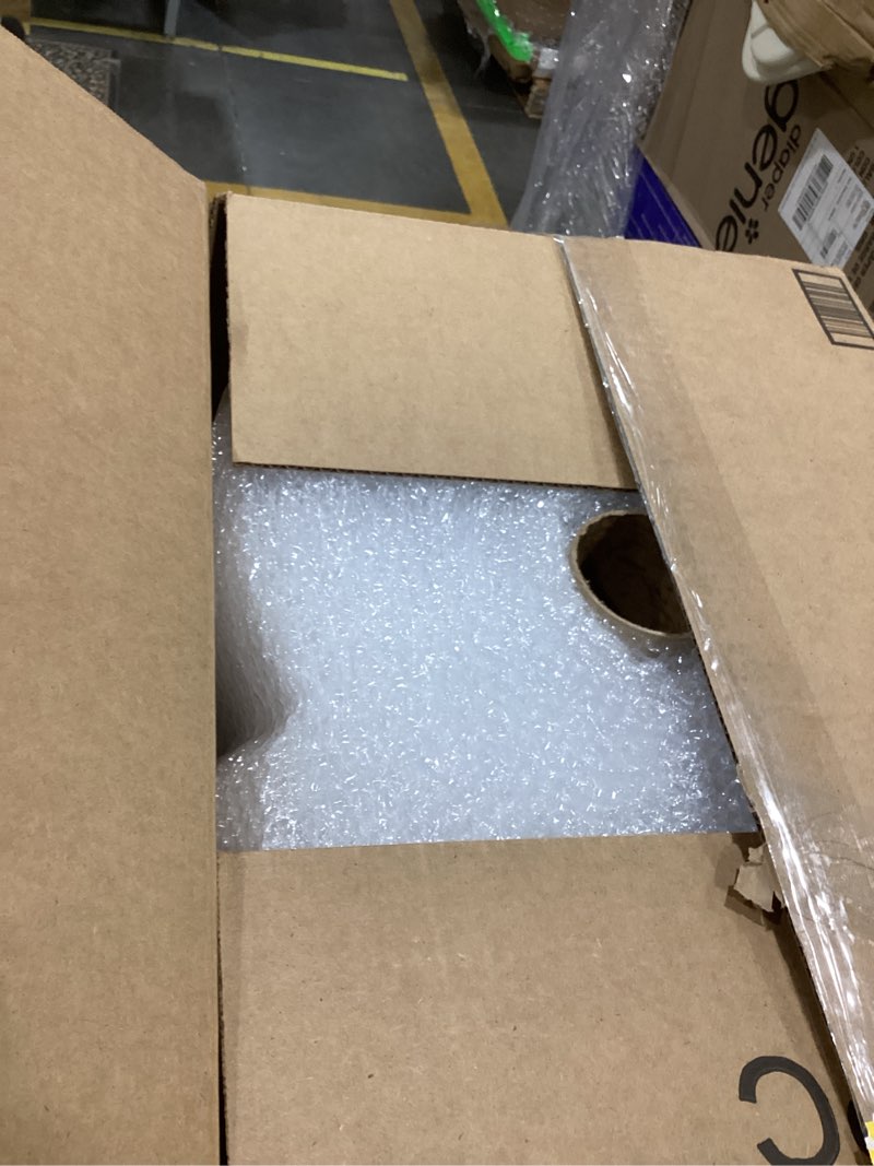 Condition photo showing Good Condition for amazon basics bubble wrap for moving, packing, shipping and storage, perforated protective cushioning for fragile items, 12-inch x 175-ft long roll, small 3/16", clear