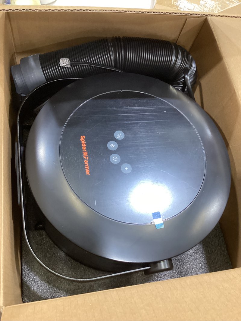 spider farmer grow tent heater,530w portable heater with smart temperature control, 4 modes & 24h timer, 10-level ptc heating & extension hose for plant rooms,greenhouse, and grow tents