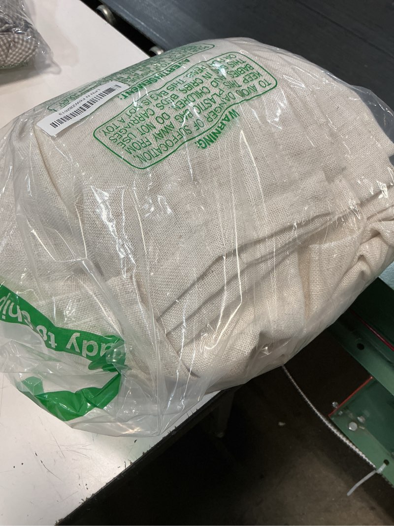 Condition photo showing Good Condition for miulee natural white linen curtains 100 inch length 2 panels for bedroom living room, soft thick linen textured window drapes semi sheer light filtering back tab rod pocket burlap look decor 52"w x 100"l (pack of 2) natural linen white