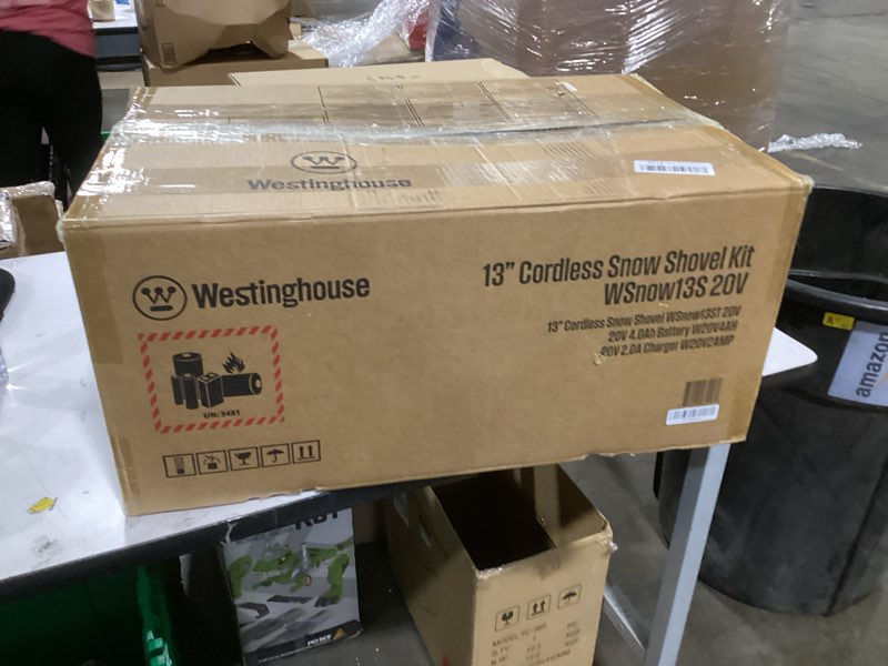 Condition photo showing Good Condition for Westinghouse WSnow13S 20V Cordless Electric Snow Shovel Kit, 13-inches Wide, 20V 4Ah Battery Include