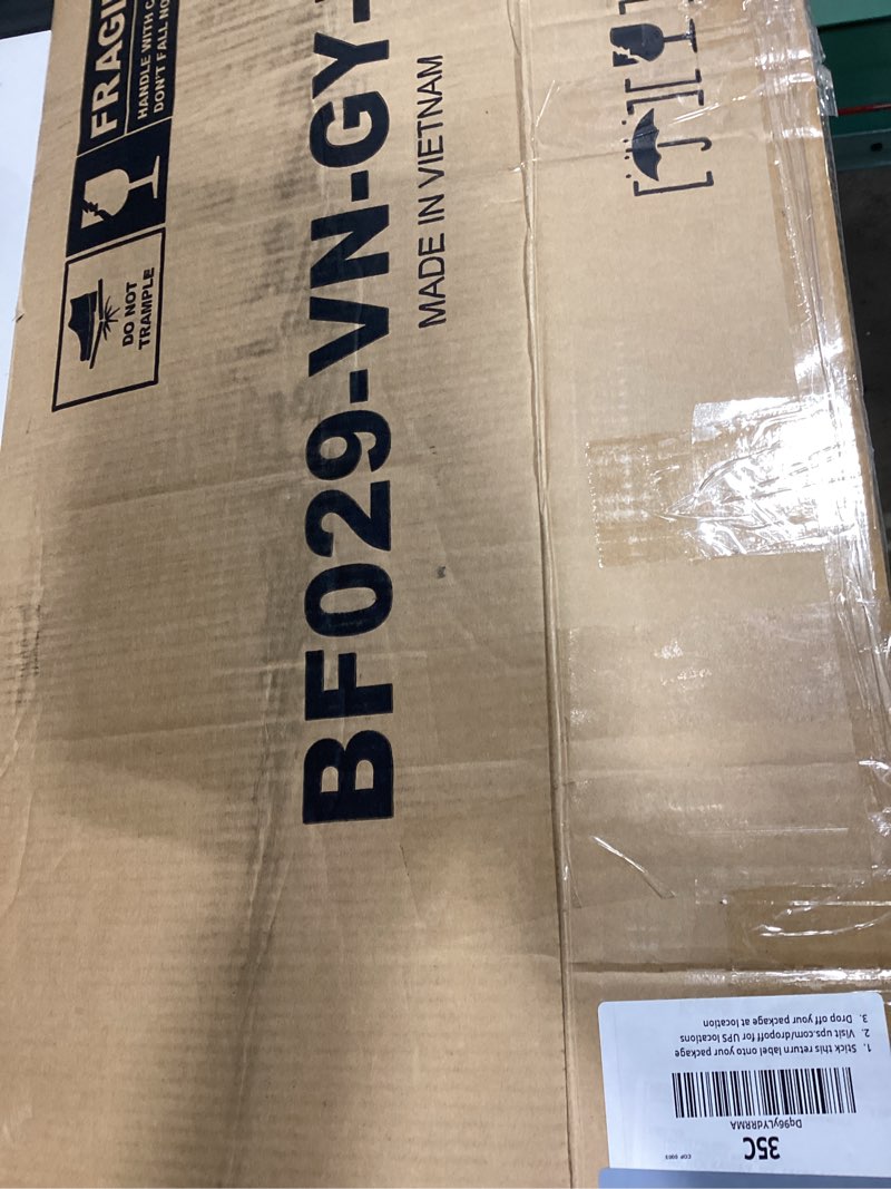 Condition photo showing New/Like New for Twin LED Bed Frame with Storage Headboard & 2 Storage Drawers, Princess Velvet Upholstered Bed with 