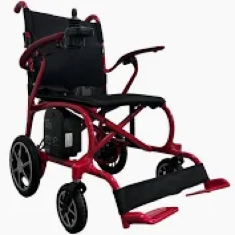 Ultra-Lightweight 19lbs Foldable Transport Wheelchair for Seniors - Portable Aluminum Travel Wheelch
