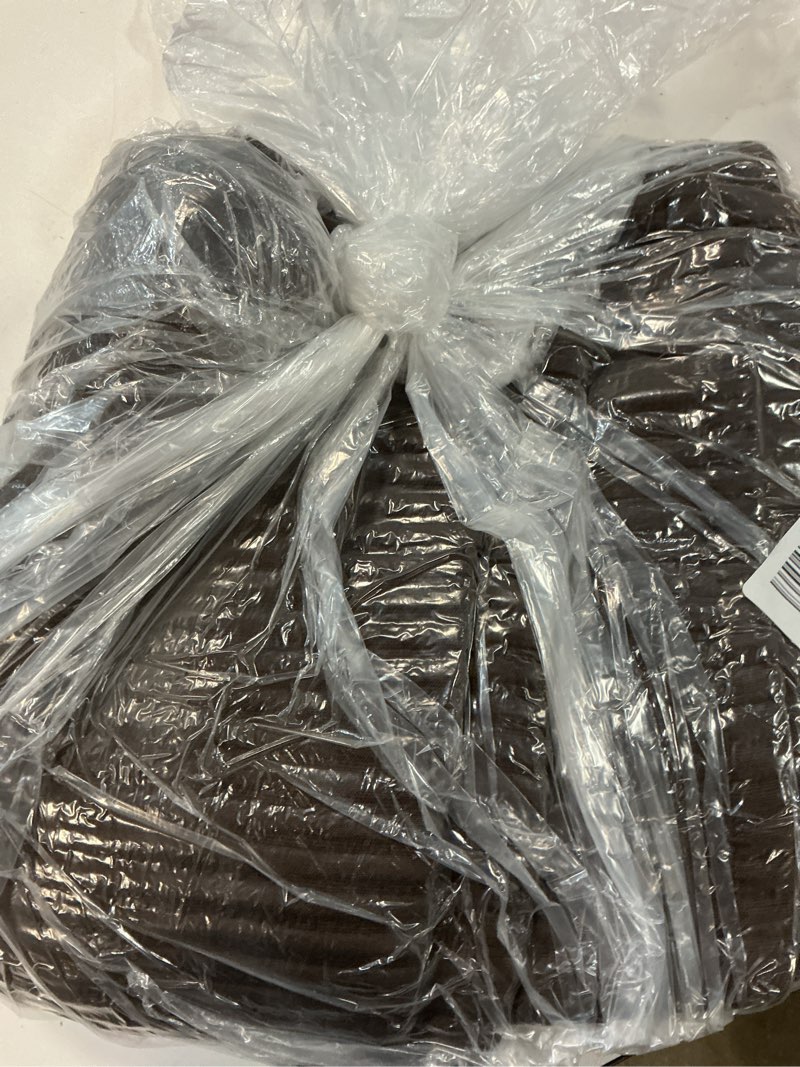Condition photo showing Good Condition for organic cotton matelasse coverlet set, full/queen, espresso
