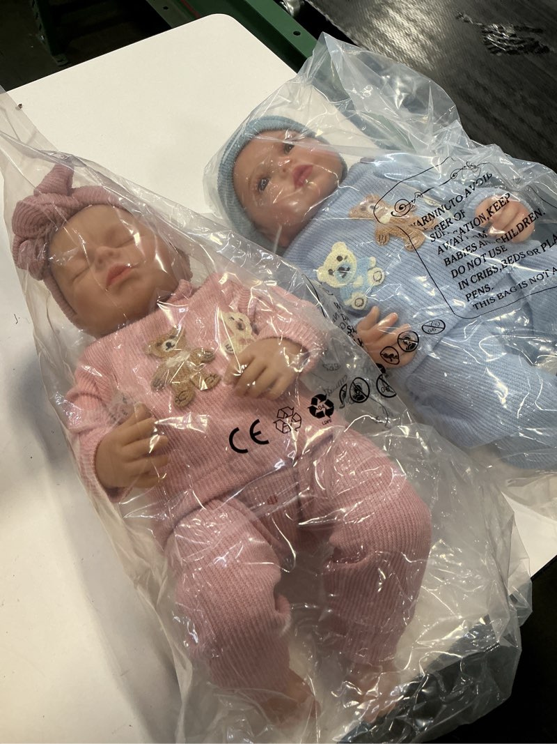 Condition photo showing Good Condition for BABESIDE Lifelike Reborn Baby Dolls Twins - 20-Inch Cute Realistic-Newborn Baby Dolls Soft Body Real Life Baby Doll Girls with Gift Box for Kids Age 3+ & Collection