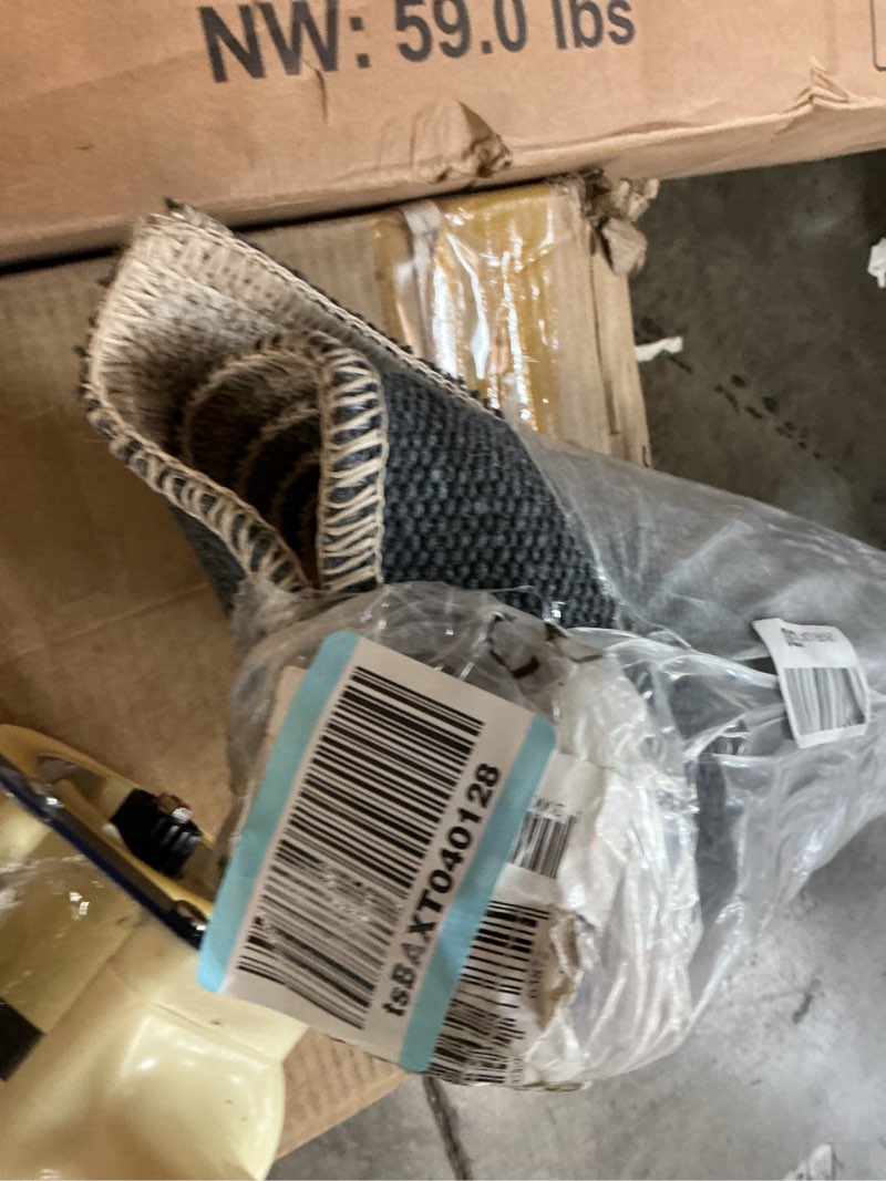 Condition photo showing As Is for Loloi Rifle Paper Co. Maison Collection MAO-02 Bough Natural 5'-0" x 7'-6", .19" Pile Height, Area Rug