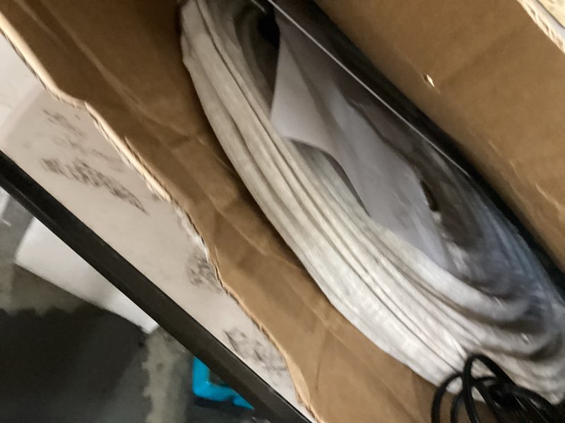 Condition photo showing Good Condition for linen plug in pendant light kit with switch on cord, 20in off-white round japanese japandi wabi sabi lantern hanging lamp chandelier for living dining room bedroom rented apartment 1 pack plug-in off-white & black 19.7in 1