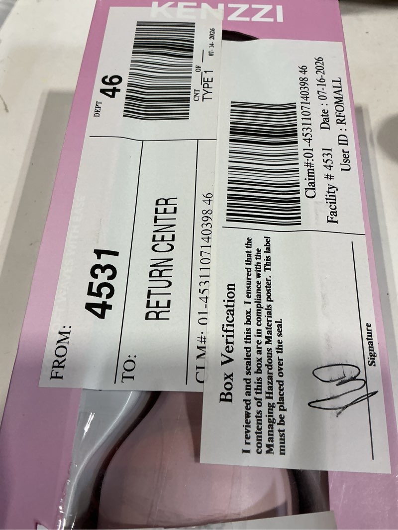 Condition photo showing New/Like New for kenzzi wave styler 2-barrel hair waver, 1.25 in, 6 heat settings, pink