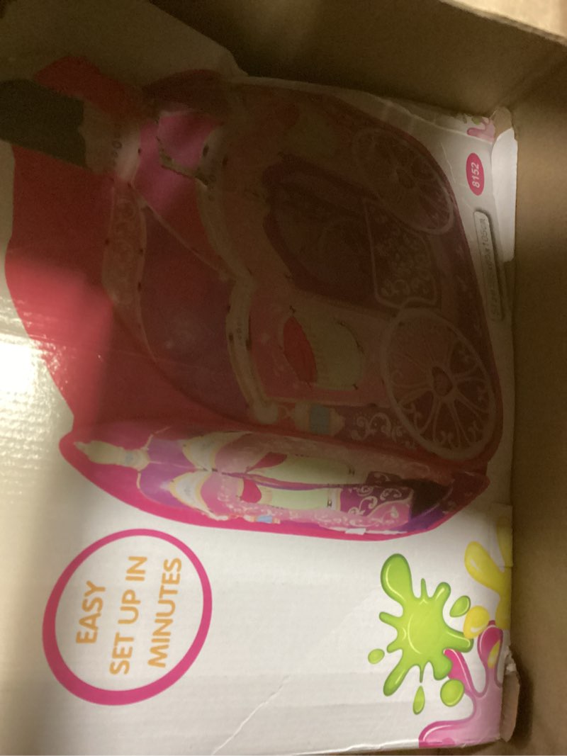 Condition photo showing As Is for POCO DIVO Princess Carriage Cinderella Wagon Pop-up Play Tent Girls Pretend Playhouse