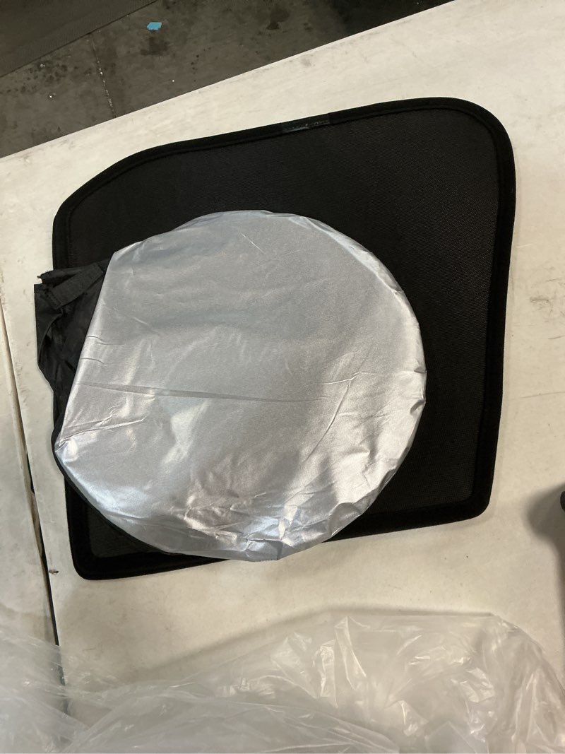Condition photo showing Good Condition for 3pcs car window shades front windshield sun shade foldable window shade custom fit for 2013-2021 la-nd ro-ver range rover (not fit range rover sport) shades anti-uv rays block heat 3pcs 2013-2021 la-nd ro-ver range rover
