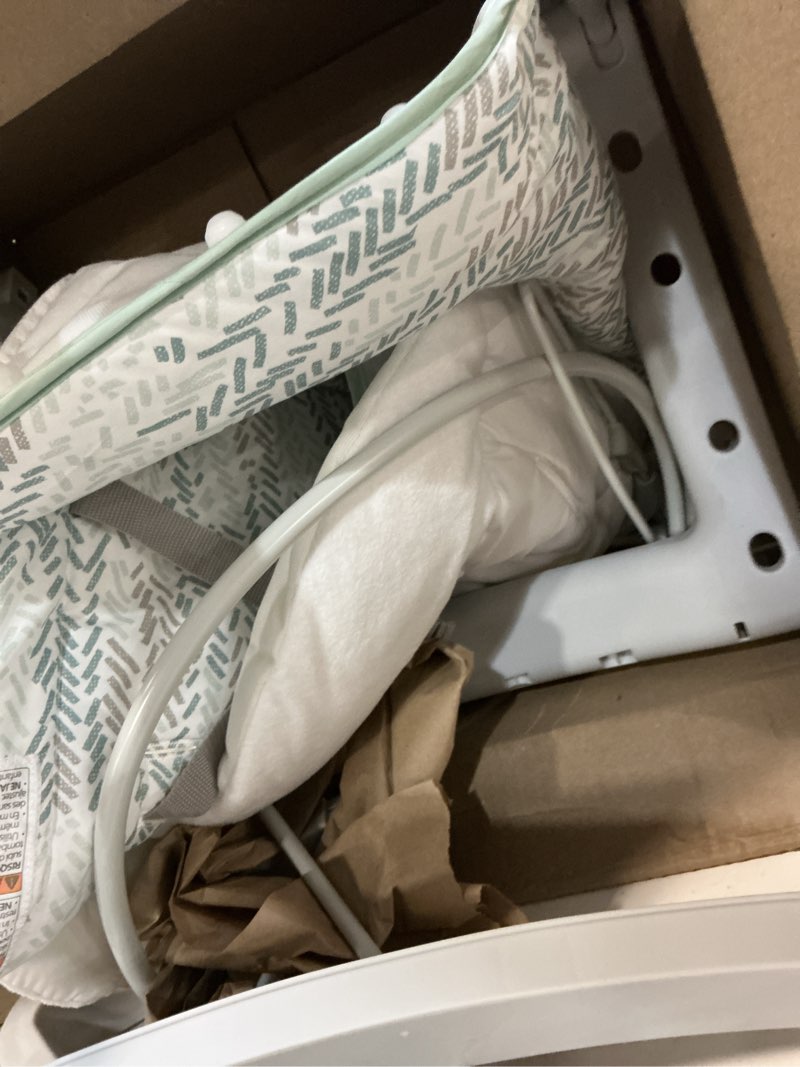 Condition photo showing As Is for ingenuity keep cozy 3-in-1 grow with me vibrating baby bouncer, seat & infant to toddler rocker, vibrations & -toy bar, 0-30 months up to 40 lbs (weaver)