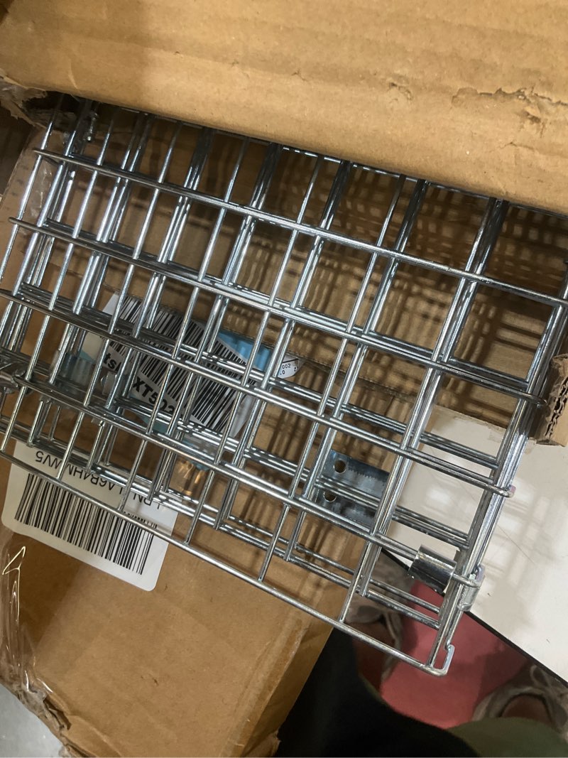 Condition photo showing Good Condition for imountek humane animal trap live animal trap catch live animal rodent cage | collapsible galvanized wire for kitten cat squirrels rabbits small raccoons groundhogs armadillos/23.3x7.24x7.72inches 23.3x7.24x7.72 inches