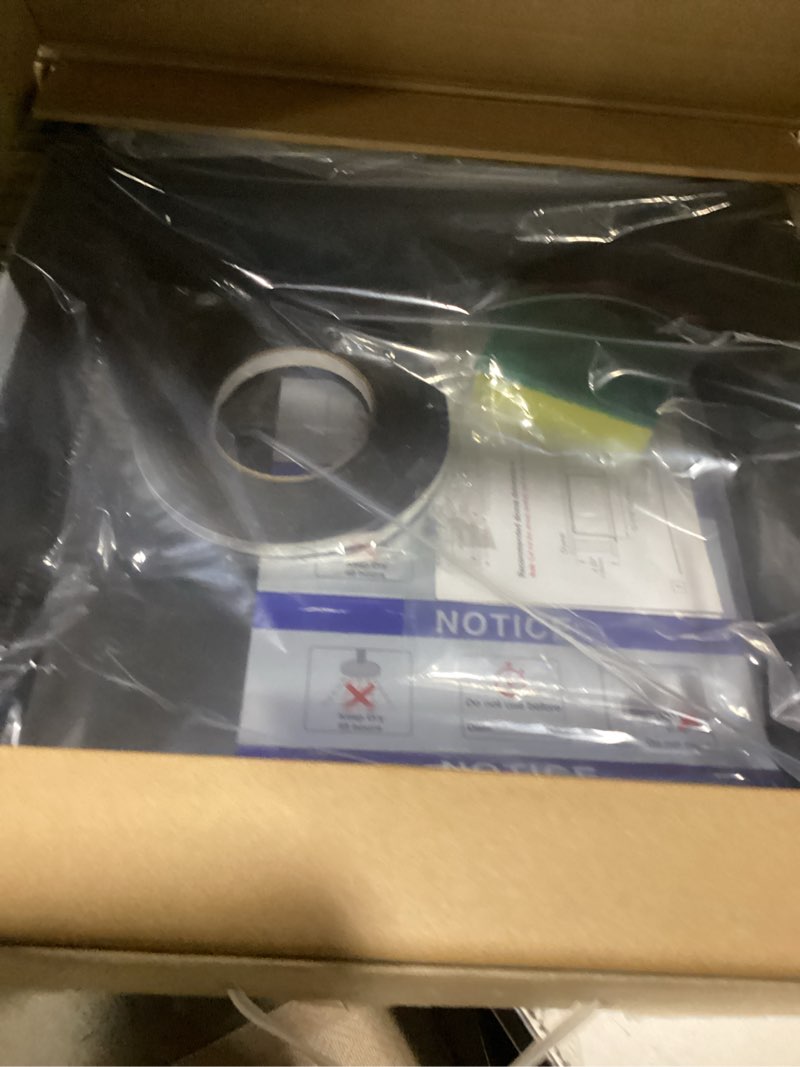 Condition photo showing As Is for Neodrain Shower Niche Insert Tile Ready Recessed Bathroom Cabinet(Inner Size 12" X 12"), Waterproof Stainless Steel Wall Niche Shelf No Tiled Needed for Shower Storage, Matte Black Matte Black 12X12In