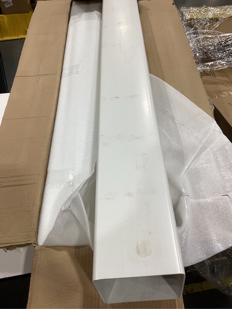 Condition photo showing As Is for thyle 1 pcs 6 x 6 x 48 inches post sleeve vinyl post wrap cover white column wraps for porch weatherproof outdoor for lasting durability easy installation on patio decks porches mailbox 6 x 6 x 48 inches(actual 5.5 x 5.5) white 1
