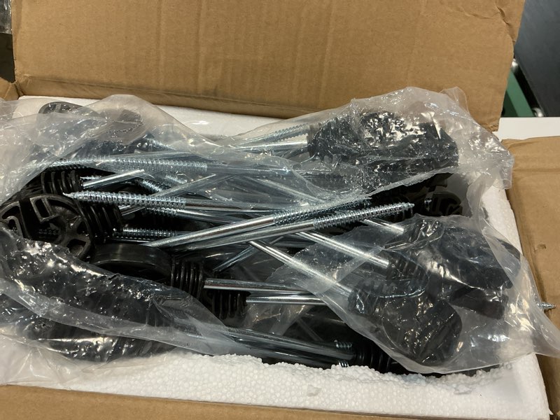 Condition photo showing New/Like New for tandefio 50 pcs electric fence wire insulator stand off screw in insulator black fence post insulator long arm wood post insulator for tape rope electric wire animal agricultural garden  50 pcs
