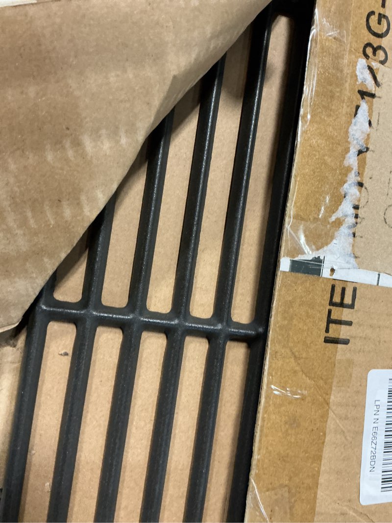 Condition photo showing Good Condition for 463633316 463672416 grill grates for charbroil 2 burner grill replacement parts g460-0500-w1 463645015 463642116 463622515 463672016 charbroil performance thermos grill parts 461633514 cooking grates 16 15/16” x 16 5/8” in total