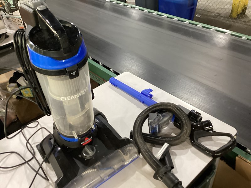 Condition photo showing As Is for Bissell CleanView Upright Bagless Vacuum Cleaner with Active Wand, 3536 Black/Cobalt Blue… Not Tested