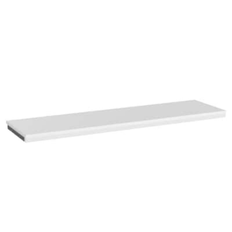 closetmaid westview 48-in x 13-in d white solid shelving wood closet shelf kit