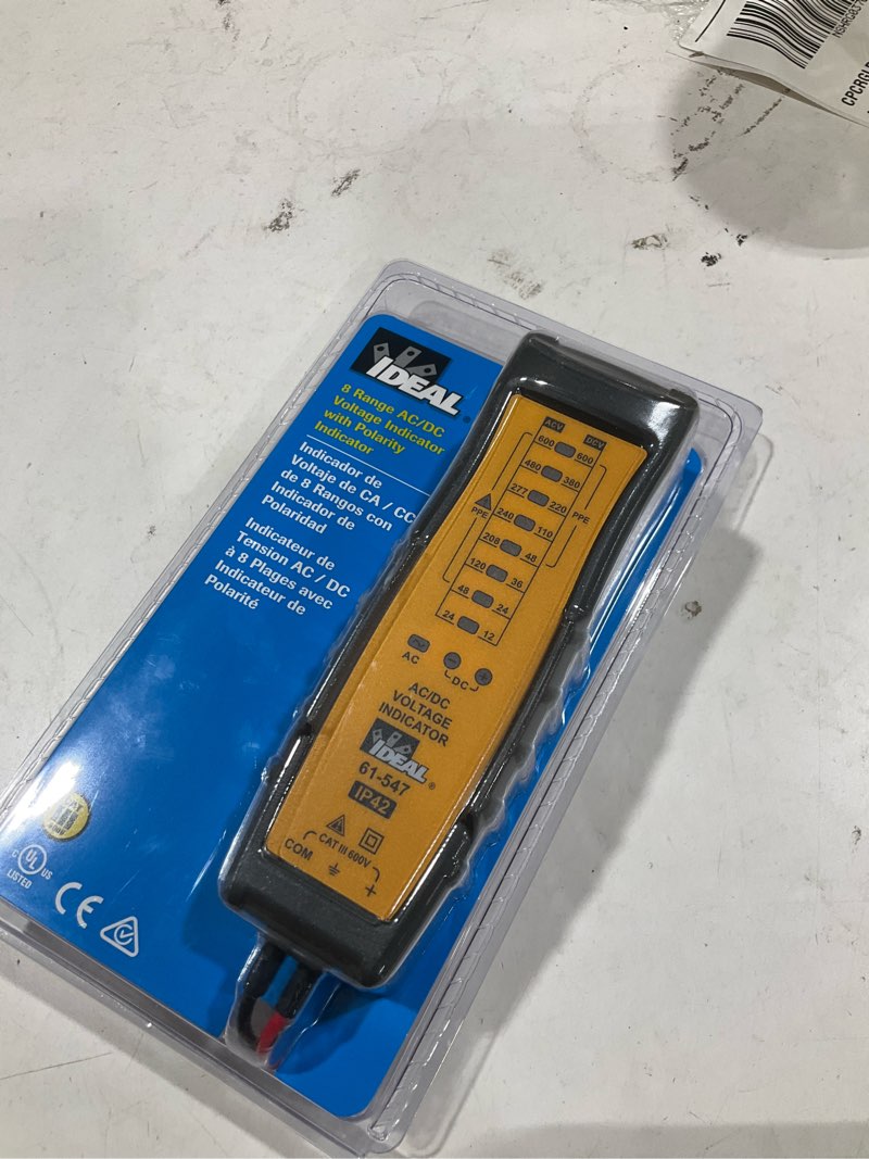 Condition photo showing Good Condition for ideal 61-547 8 range ac/dc voltage indicator