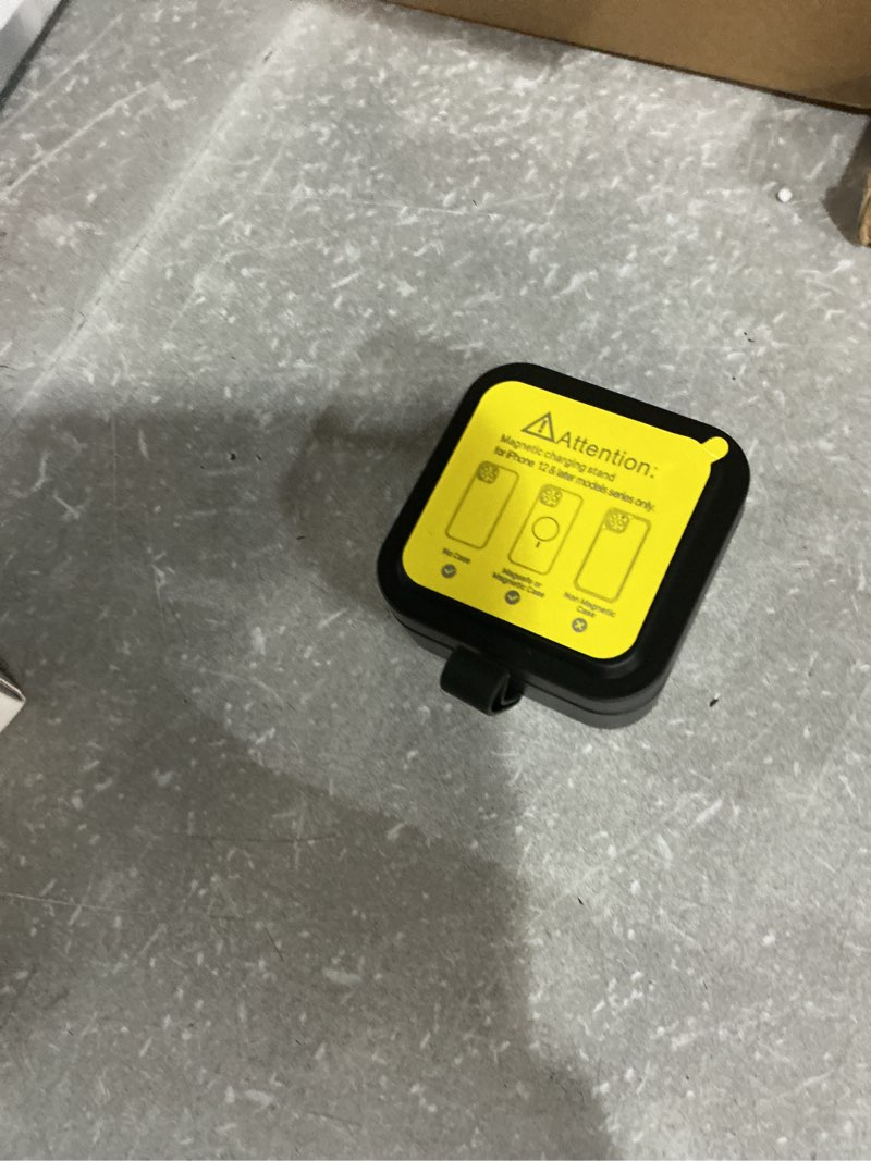 Condition photo showing Good Condition for 3 in 1 wireless charging station for apple devices, magnetic foldable travel fast charger stand compatible with magsafe for iphone air/17/16/15/14/13/12 series, apple watch & airpods pro/4/3/2-black