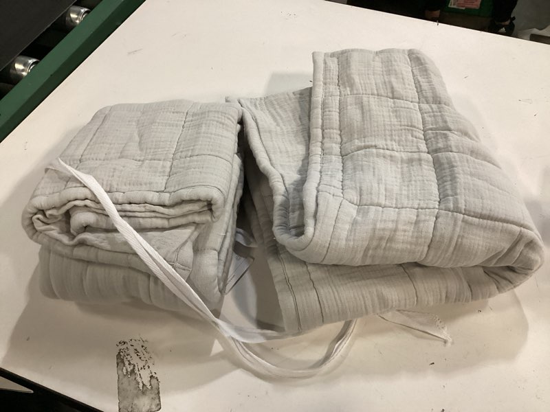 Condition photo showing Good Condition for european linen box quilted sham color light grey standard