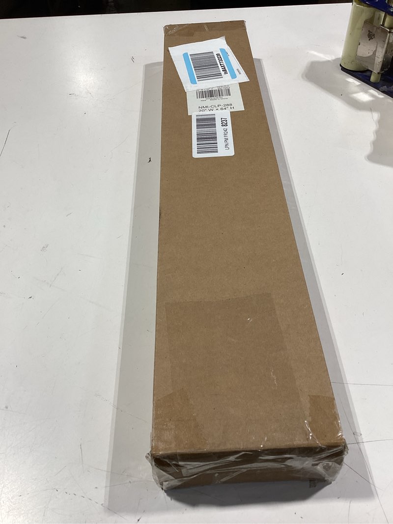 Condition photo showing New/Like New for lazblinds no tools no drill 1" vinyl mini blinds, cordless blinds for windows, light filtering horizontal window blinds & shades, 20" w x 64" h, mahogany cordless-mahogany 20" w x 64" h