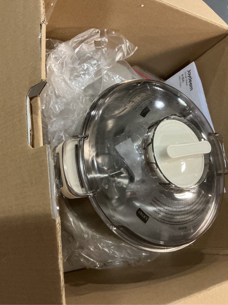 Condition photo showing As Is for joydeem electric dough maker with dual seasonal fermentation function, 3.7qt dough mixer machine, perfect for bread pizza roti dumpling dough & sourdough, hmj-a351