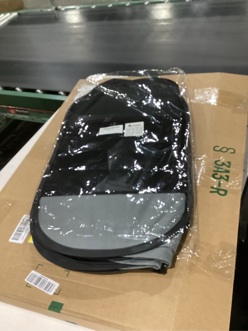 Condition photo showing New/Like New for Portable Dog Playpen for Medium Dogs, Collapsible Pet Cat Kitten Puppy Playpen Indoors Outdoors with Zipper Top Cover (Medium Size, Grey-Black) Grey-Black M [35.5" x 35.5" x 23.1"]