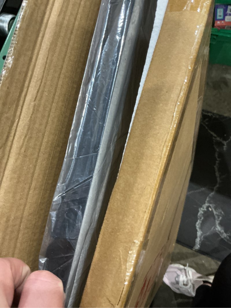 Condition photo showing Good Condition for window mirrors for wall decor, wall mirrors decorative window pane 30 x 40, rectangular metal framed wall mounted mirrors for bedroom, living room, dining room, entryway, bathroom, fireplace black 40"l x 30"w