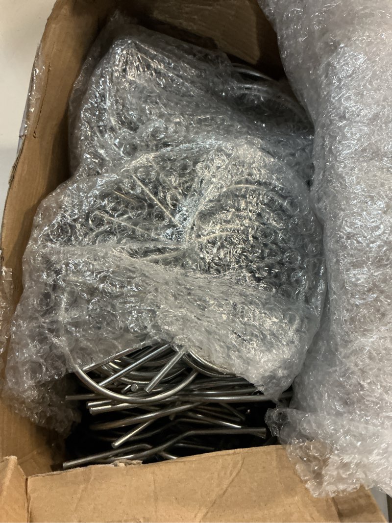 Condition photo showing Good Condition for 300 pack 3" (2 7/8" od) twist fence ties preformed 9 gauge galvanized steel twist gauge pre-cut chain link fence tools for fixing chain link mesh for posts farms gardens 300 3" (2 7/8" od)