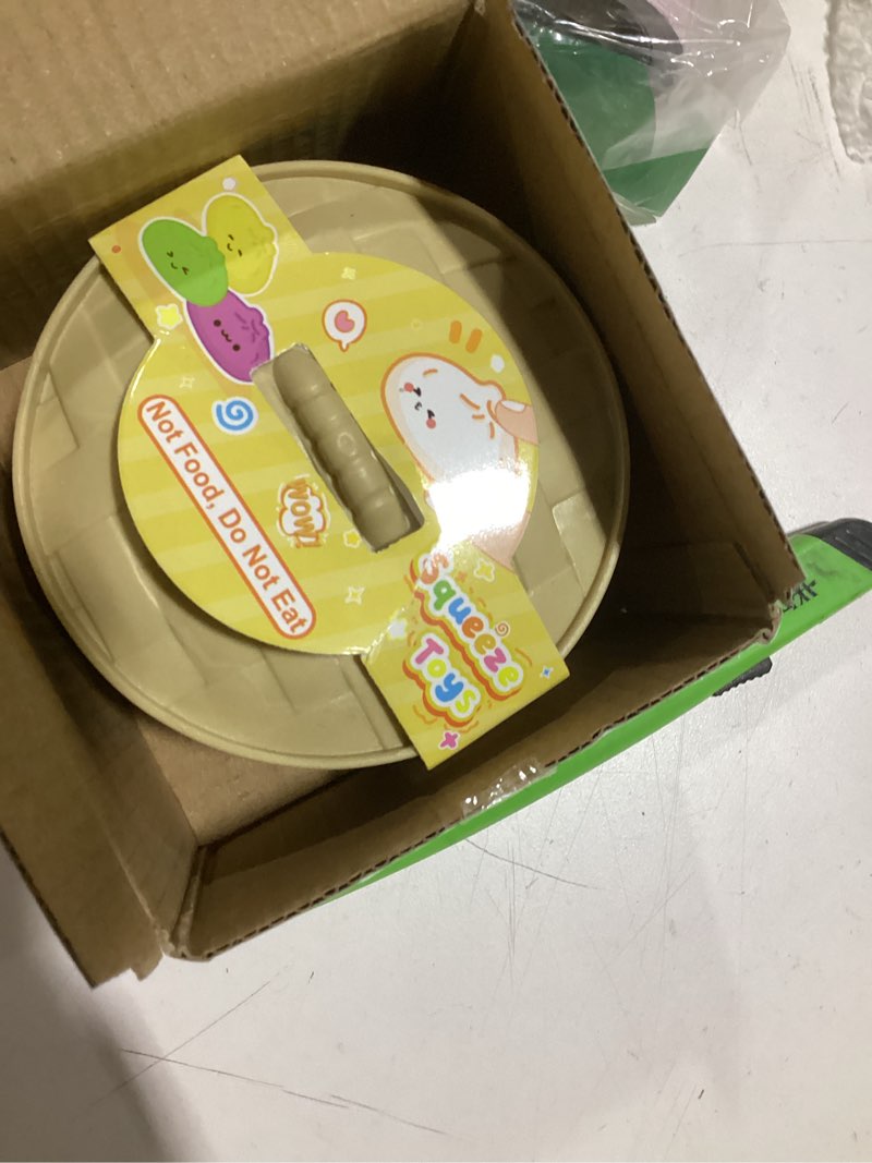 Condition photo showing Good Condition for dumpling squishy, mystery squishy dumpling box, fidget toys adults & teens, easter basket stuffers, stocking stuffers, sensory stress ball squeeze toys for stress relief (green)
