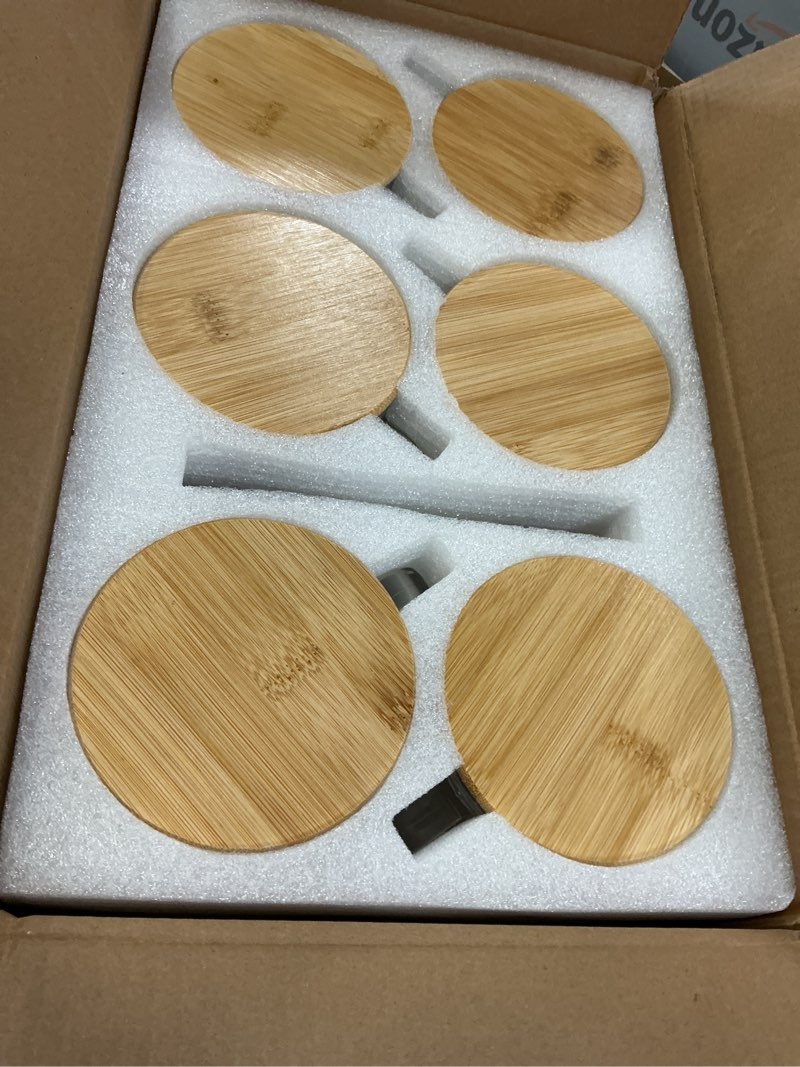 Condition photo showing New/Like New for landneoo 12pcs set irish coffee glasses, vintage coffee mugs, overnight oats containers with bamboo lids and spoons - 14oz clear embossed glass cups, cute coffee bar accessories, iced coffee glasses 12 pack