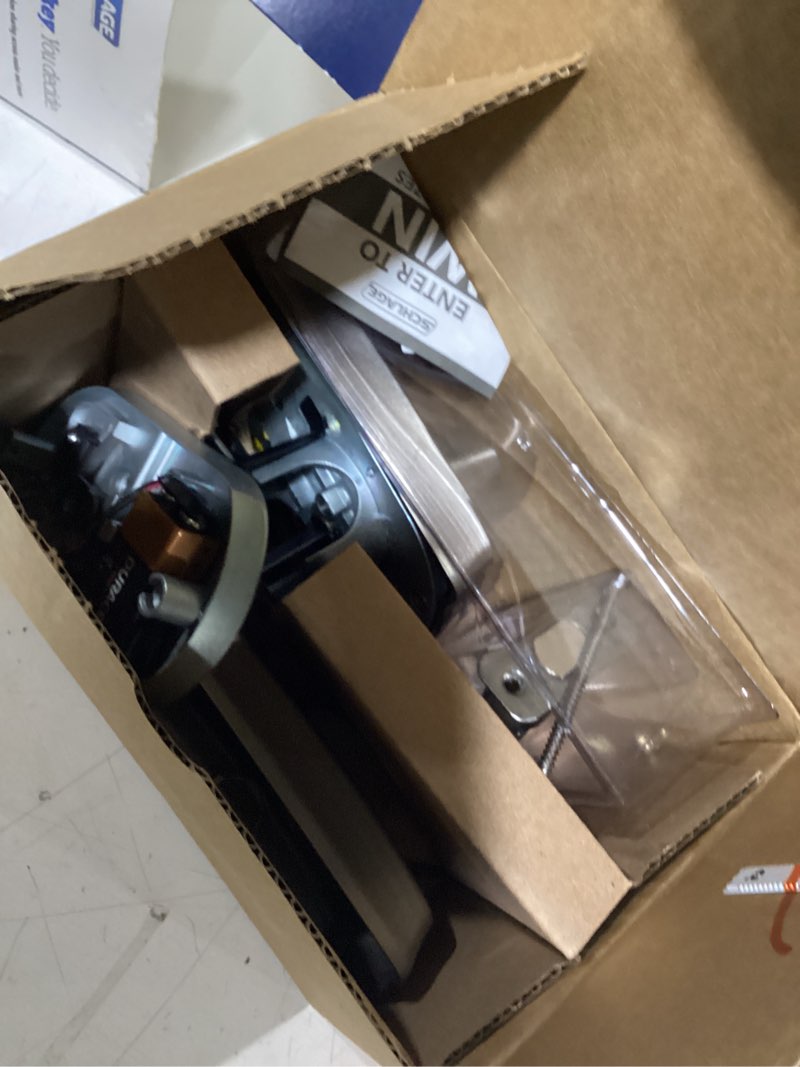 Condition photo showing Good Condition for schlage camelot electronic keypad deadbolt lock, keyless front door entry, mechanical key backup included, satin nickel, be365 v cam 619 satin nickel camelot